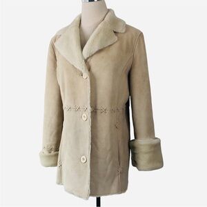 Mackintosh New England Faux Fur Suede Jacket Coat Small